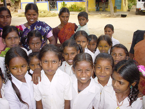 School girls in Tamil Nadu, India